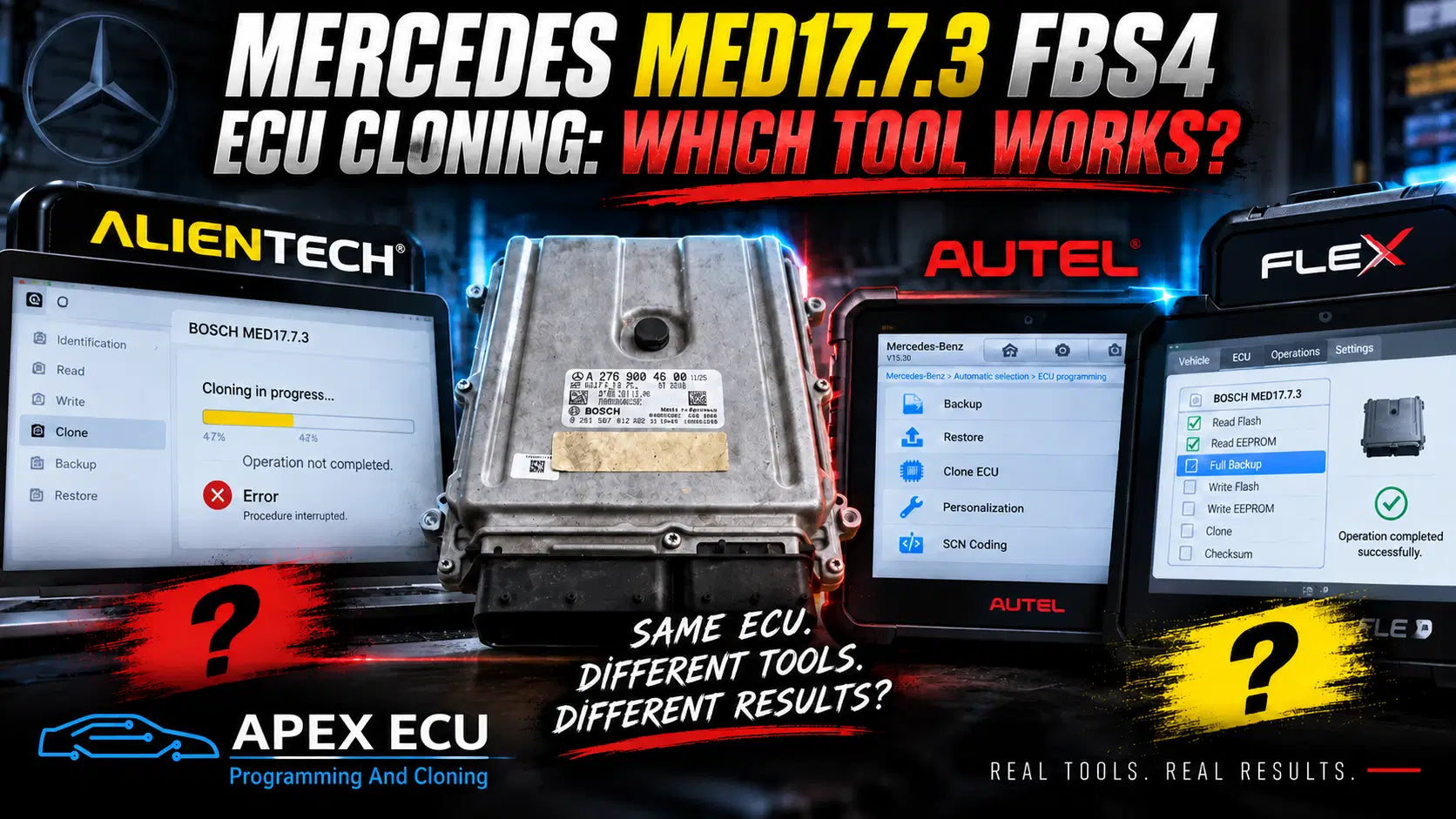 Mercedes MED17.7.3 ECU cloning hero image