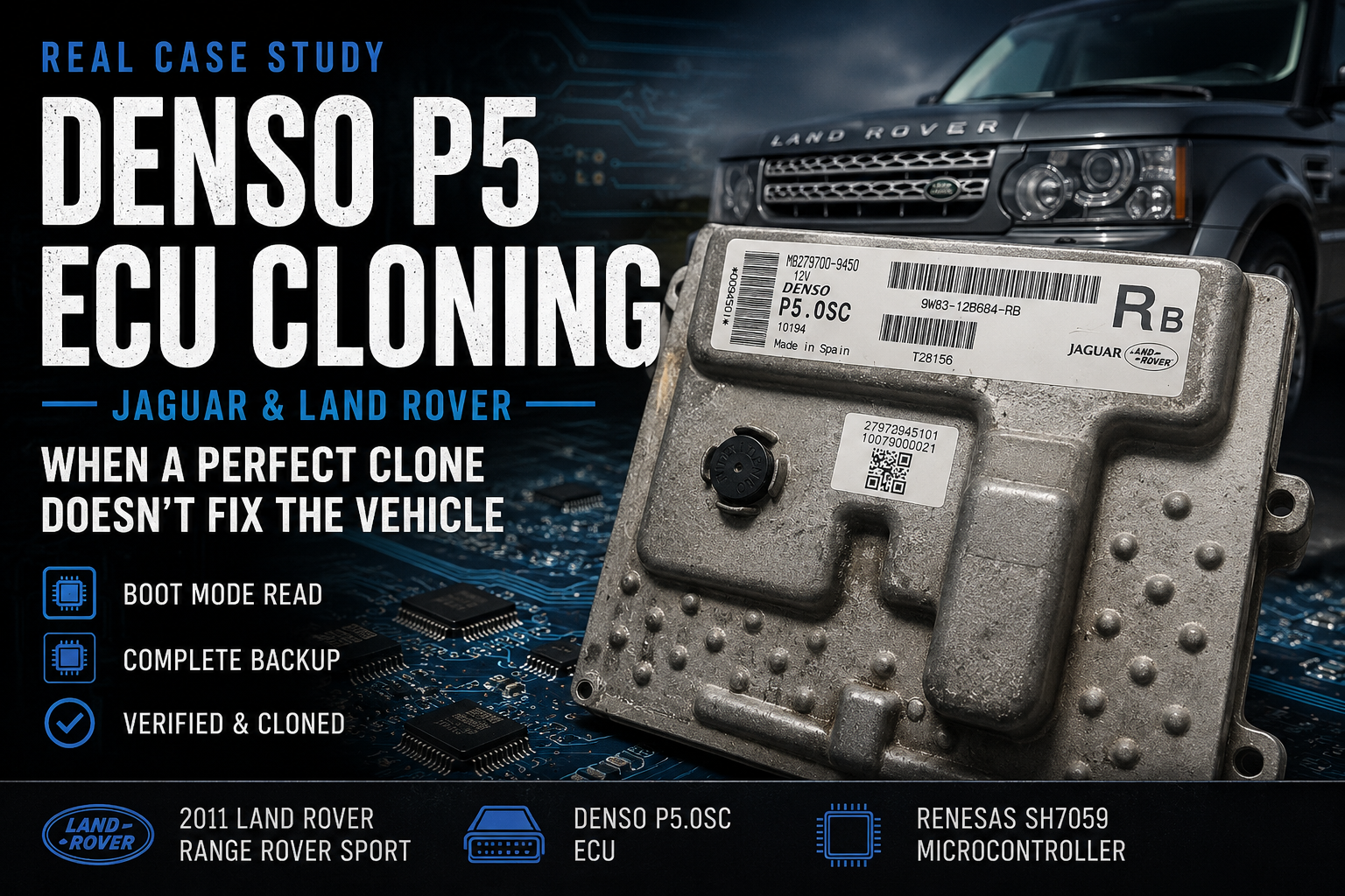 2010 Jaguar & Land Rover Denso P5 ECU Cloning: A Real Case Study