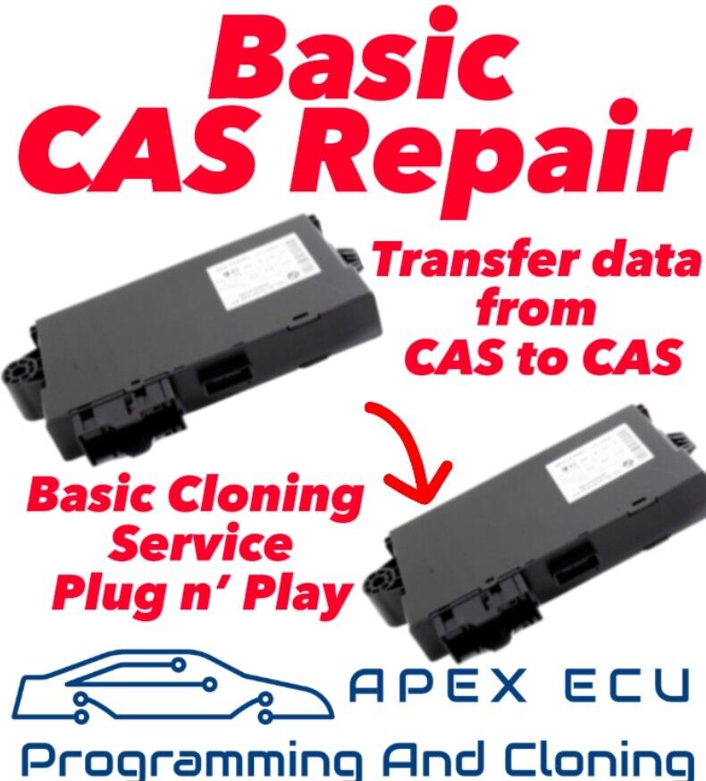 CAS Module Cloning Service For BMW CAS 3, CAS 3+, CAS 4, CAS 4+ Mini