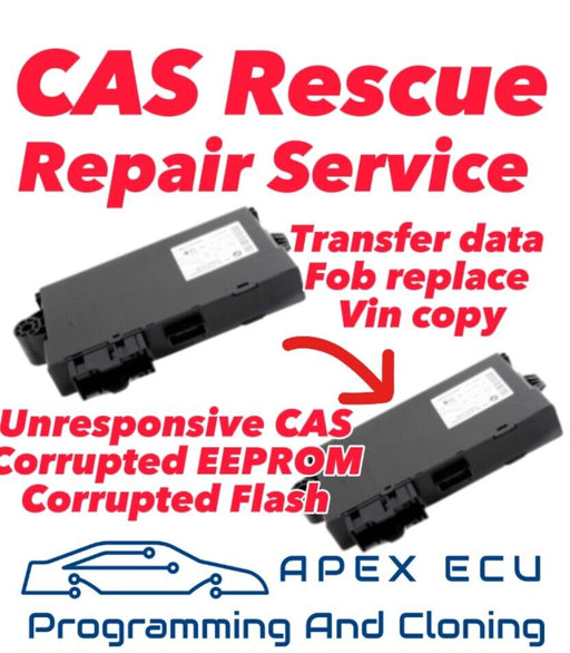 BMW MINI CAR ACCESS SYSTEM CAS 3+ IMMOBILIZER MODULE ADVANCED RESCUE REPAIR