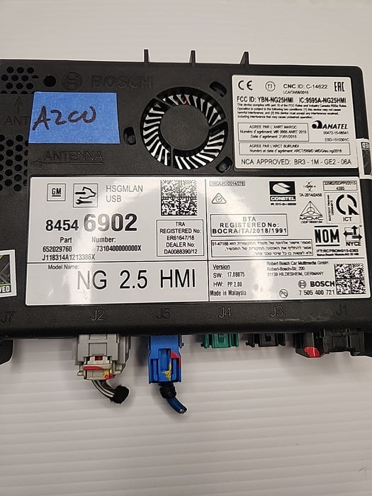 2019 Buick Encore Human Machine Interface; HMI Part #84546902